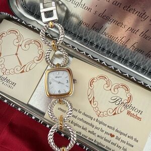 NWT Brighton Gold and Silver Chain Link Watch